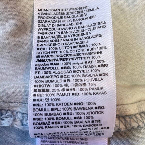 GAP Sleeveless V-Neck Button-Front Cotton Denim Tie Waist Romper - Size 2 - Picture 5 of 8